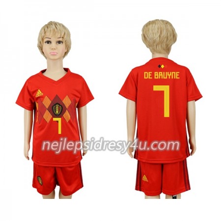 Fotbalový Dres Belgie De Bruyne 7 Dětské Domácí MS 2018